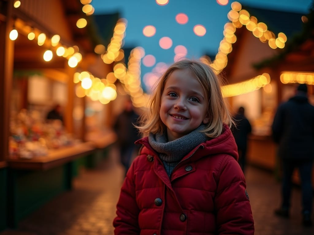 Famiglia italiana al mercatino di Natale a Londra tra luci e bancarelle