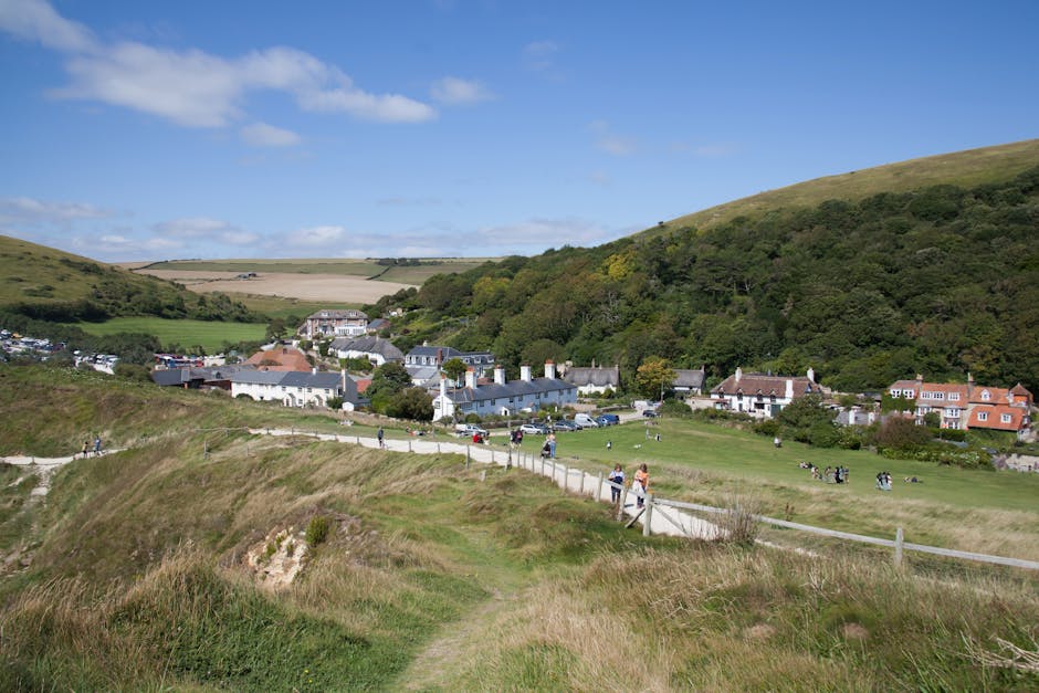 Peak District - English village in Dorset surrounded by hills